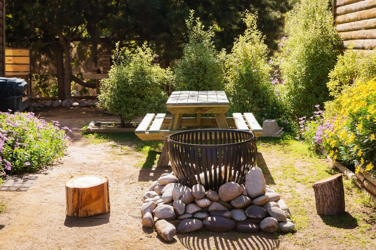 Cabaña en Tunquén, bosque, piscina y vista al mar Exterior foto