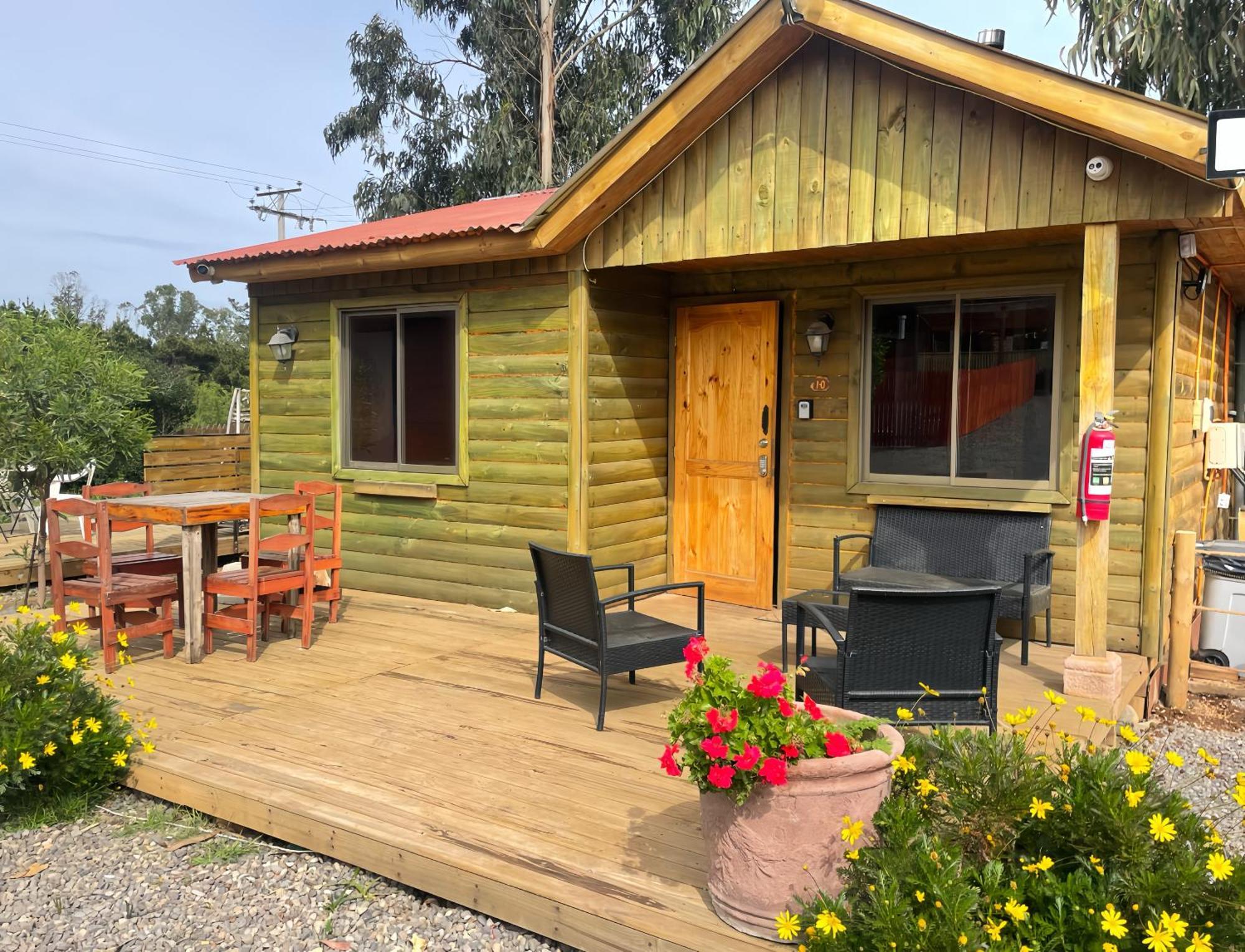 Cabaña en Tunquén, bosque, piscina y vista al mar Exterior foto
